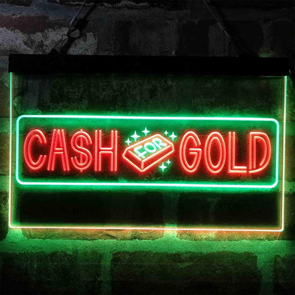 ADVPRO Cash for Gold We Buy Shop Dual Color LED Neon Sign st6-i4038 - Green & Red