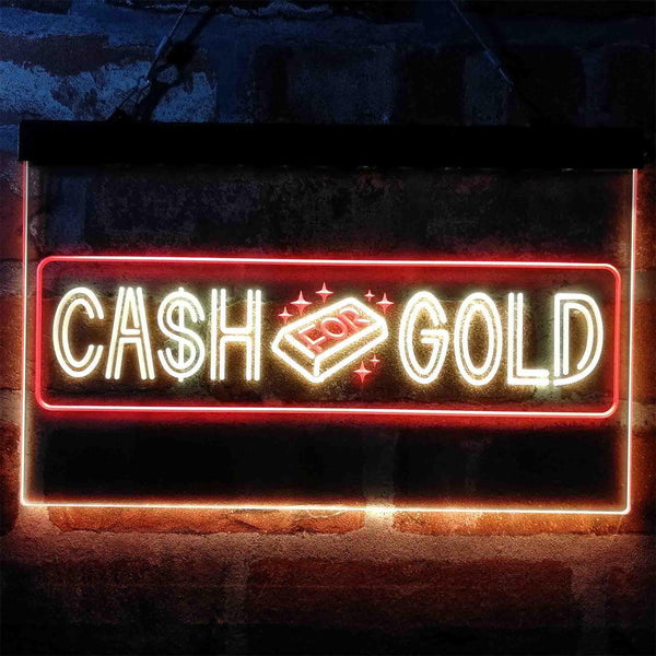 ADVPRO Cash for Gold We Buy Shop Dual Color LED Neon Sign st6-i4038 - Red & Yellow