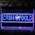 ADVPRO Cash for Gold We Buy Shop Dual Color LED Neon Sign st6-i4038 - White & Blue