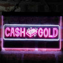 ADVPRO Cash for Gold We Buy Shop Dual Color LED Neon Sign st6-i4038 - White & Purple