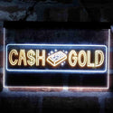 ADVPRO Cash for Gold We Buy Shop Dual Color LED Neon Sign st6-i4038 - White & Yellow
