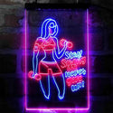 ADVPRO Fitness Club Gym Stay Strong Never Give Up  Dual Color LED Neon Sign st6-i4043 - Blue & Red