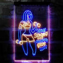 ADVPRO Fitness Club Gym Stay Strong Never Give Up  Dual Color LED Neon Sign st6-i4043 - Blue & Yellow