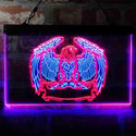 ADVPRO American Eagle Spread Wings Dual Color LED Neon Sign st6-i4046 - Blue & Red