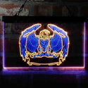ADVPRO American Eagle Spread Wings Dual Color LED Neon Sign st6-i4046 - Blue & Yellow