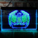 ADVPRO American Eagle Spread Wings Dual Color LED Neon Sign st6-i4046 - Green & Blue