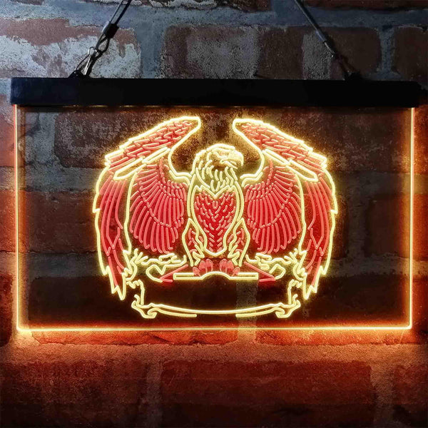 ADVPRO American Eagle Spread Wings Dual Color LED Neon Sign st6-i4046 - Red & Yellow