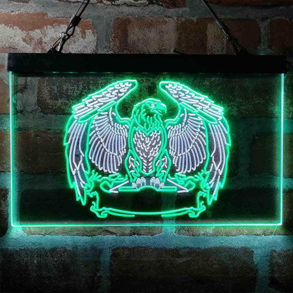 ADVPRO American Eagle Spread Wings Dual Color LED Neon Sign st6-i4046 - White & Green