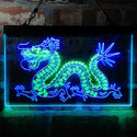 ADVPRO Dragon Dance Dual Color LED Neon Sign st6-i4047 - Green & Blue