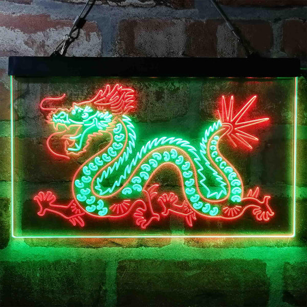 ADVPRO Dragon Dance Dual Color LED Neon Sign st6-i4047 - Green & Red