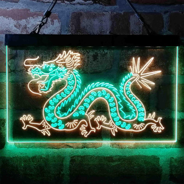 ADVPRO Dragon Dance Dual Color LED Neon Sign st6-i4047 - Green & Yellow