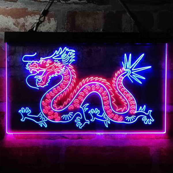 ADVPRO Dragon Dance Dual Color LED Neon Sign st6-i4047 - Red & Blue