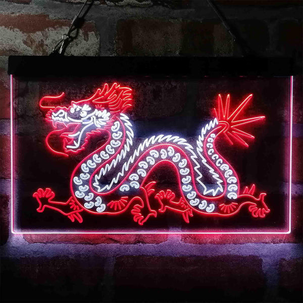 ADVPRO Dragon Dance Dual Color LED Neon Sign st6-i4047 - White & Red