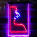 ADVPRO Beautiful Woman Lip Sexy Display  Dual Color LED Neon Sign st6-i4048 - Blue & Red