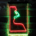 ADVPRO Beautiful Woman Lip Sexy Display  Dual Color LED Neon Sign st6-i4048 - Green & Red