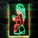 ADVPRO Sexy Back Woman Cocktail Room  Dual Color LED Neon Sign st6-i4049 - Green & Red