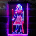 ADVPRO Egyptian Pyramids Ancient Egypt Menes Pharaoh Man  Dual Color LED Neon Sign st6-i4050 - Blue & Red