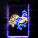 ADVPRO Rooster Chicken Lover Kid Room  Dual Color LED Neon Sign st6-i4051 - Blue & Yellow