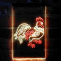 ADVPRO Rooster Chicken Lover Kid Room  Dual Color LED Neon Sign st6-i4051 - Red & Yellow