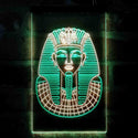 ADVPRO Golden Cobra and Vulture Mask of Pharaoh Egyptian King  Dual Color LED Neon Sign st6-i4054 - Green & Yellow
