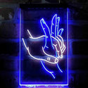 ADVPRO Holding Hands Love Room Display  Dual Color LED Neon Sign st6-i4055 - White & Blue