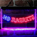 ADVPRO No Ragrets Tattoo Art Dual Color LED Neon Sign st6-i4057 - Blue & Red
