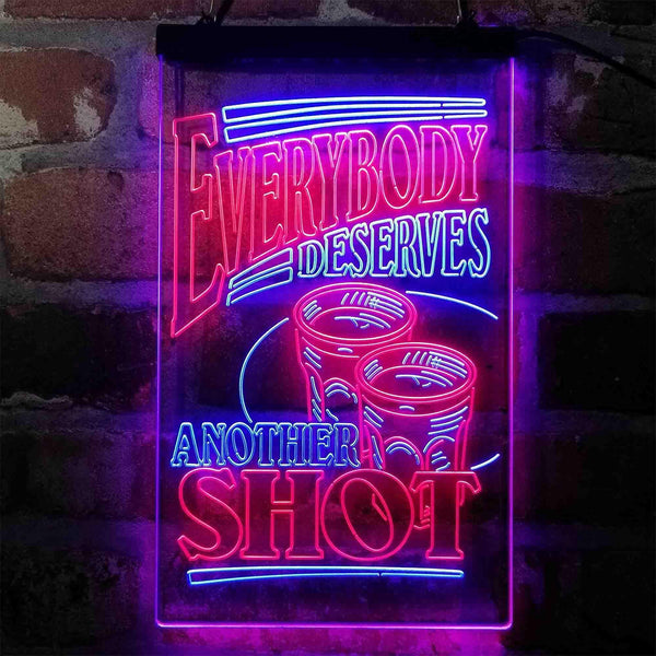 ADVPRO Everybody Deserves Another Shot Club  Dual Color LED Neon Sign st6-i4060 - Blue & Red