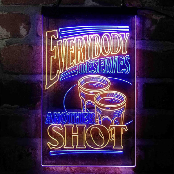 ADVPRO Everybody Deserves Another Shot Club  Dual Color LED Neon Sign st6-i4060 - Blue & Yellow