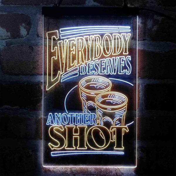 ADVPRO Everybody Deserves Another Shot Club  Dual Color LED Neon Sign st6-i4060 - White & Yellow