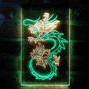 ADVPRO Flying Dragon Tattoo Art Display  Dual Color LED Neon Sign st6-i4062 - Green & Yellow