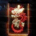 ADVPRO Flying Dragon Tattoo Art Display  Dual Color LED Neon Sign st6-i4062 - Red & Yellow