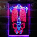 ADVPRO Human Body Skeleton Bond Art  Dual Color LED Neon Sign st6-i4063 - Blue & Red