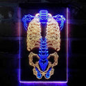 ADVPRO Human Body Skeleton Bond Art  Dual Color LED Neon Sign st6-i4063 - Blue & Yellow