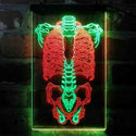 ADVPRO Human Body Skeleton Bond Art  Dual Color LED Neon Sign st6-i4063 - Green & Red