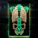 ADVPRO Human Body Skeleton Bond Art  Dual Color LED Neon Sign st6-i4063 - Green & Yellow