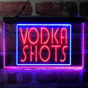 ADVPRO Vodka Shots Display Dual Color LED Neon Sign st6-i4064 - Blue & Red