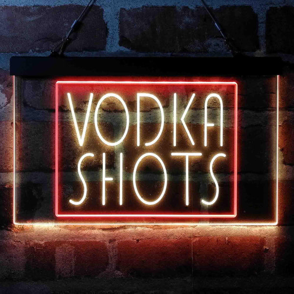 ADVPRO Vodka Shots Display Dual Color LED Neon Sign st6-i4064 - Red & Yellow
