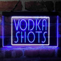 ADVPRO Vodka Shots Display Dual Color LED Neon Sign st6-i4064 - White & Blue