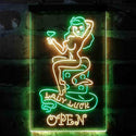 ADVPRO Devil Lady Luck Casino Open  Dual Color LED Neon Sign st6-i4065 - Green & Yellow