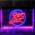 ADVPRO Hot Shot Circle Vodka Dual Color LED Neon Sign st6-i4069 - Blue & Red