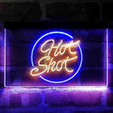 ADVPRO Hot Shot Circle Vodka Dual Color LED Neon Sign st6-i4069 - Blue & Yellow