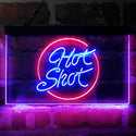 ADVPRO Hot Shot Circle Vodka Dual Color LED Neon Sign st6-i4069 - Red & Blue