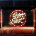 ADVPRO Hot Shot Circle Vodka Dual Color LED Neon Sign st6-i4069 - Red & Yellow
