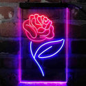 ADVPRO Rose Flower Bedroom Display  Dual Color LED Neon Sign st6-i4071 - Blue & Red