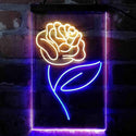 ADVPRO Rose Flower Bedroom Display  Dual Color LED Neon Sign st6-i4071 - Blue & Yellow