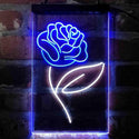 ADVPRO Rose Flower Bedroom Display  Dual Color LED Neon Sign st6-i4071 - White & Blue