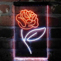 ADVPRO Rose Flower Bedroom Display  Dual Color LED Neon Sign st6-i4071 - White & Orange