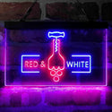 ADVPRO Red White Wine Opener Bar Display Dual Color LED Neon Sign st6-i4072 - Blue & Red
