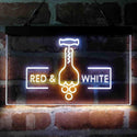 ADVPRO Red White Wine Opener Bar Display Dual Color LED Neon Sign st6-i4072 - White & Yellow