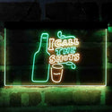 ADVPRO I Call The Shots Dual Color LED Neon Sign st6-i4073 - Green & Yellow